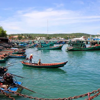 A harbour in Vietnam